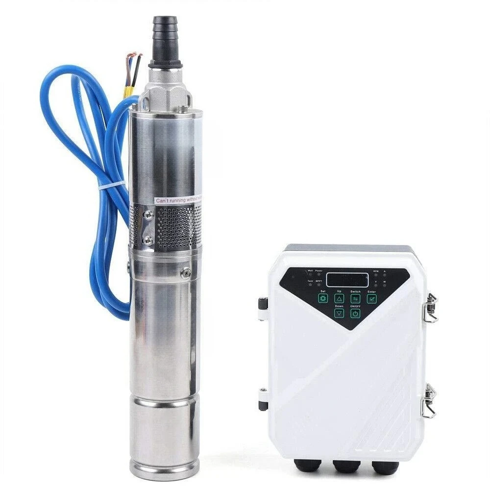 Stainless steel photovoltaic deep well pump 3 inch miniature solar screw pump