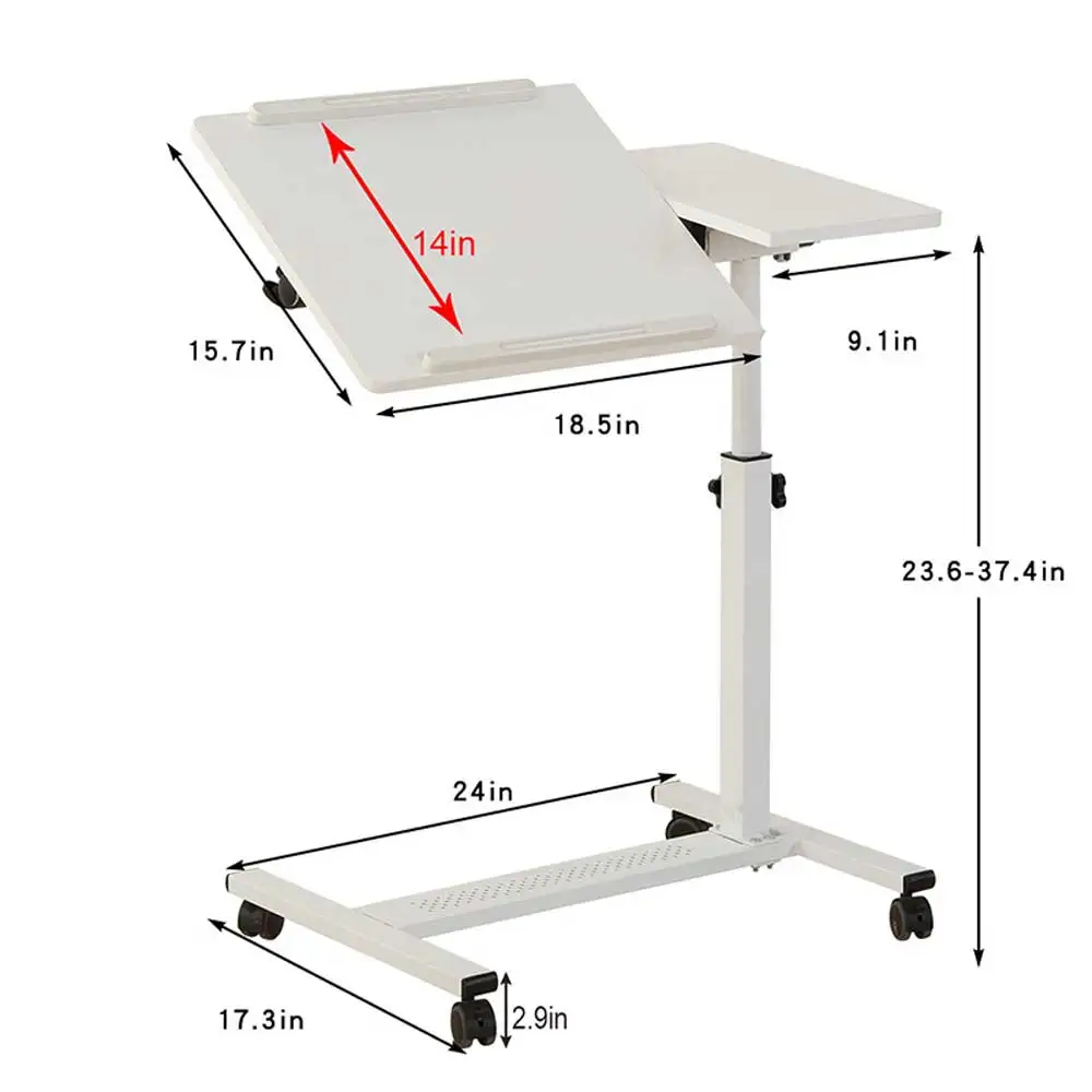 NEW Foldable Computer Desk Home Lift Laptop Bedroom Bedside Desk Student Study Office Work Table