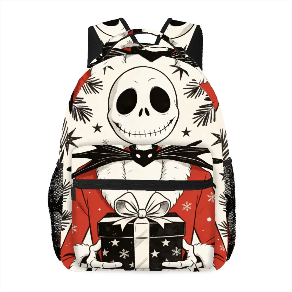 

1 шт., рюкзак с мультяшным принтом «Дисней Кошмар перед Рождеством», Джек Скеллингтон, регулируемые ремни на молнии