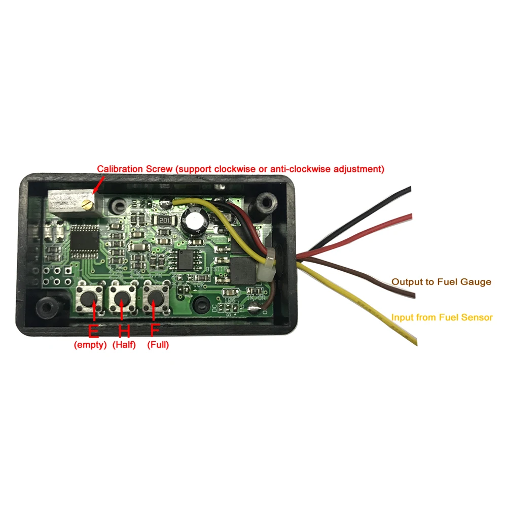 Ohm Range Invertor Shifter Resistance Signal Convertor Interface Between Sender Gauge Fuel Gauge for All Level Gauge and Sensor
