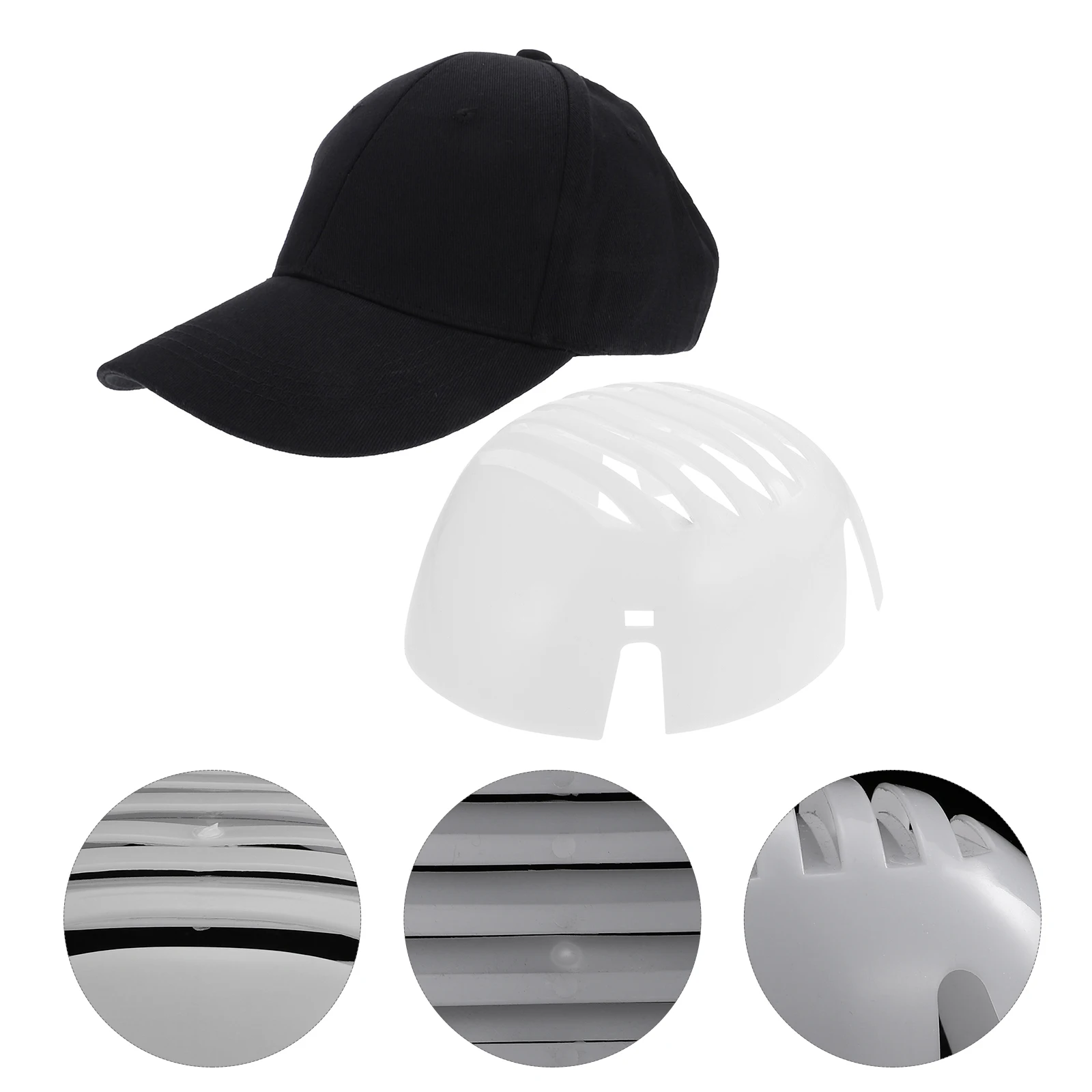 Safety Liner Bump Cap Insert Leichter Baseballmütze Shaper Schwarz KR8883PE Shell Protect Head Low Risk Orvironments