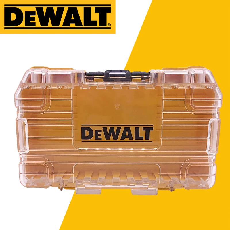 DEWALT-Empilhável Tool Storage Box, caso resistente, Peças Acessórios, Ferramentas Box, Broca, Original, Médio