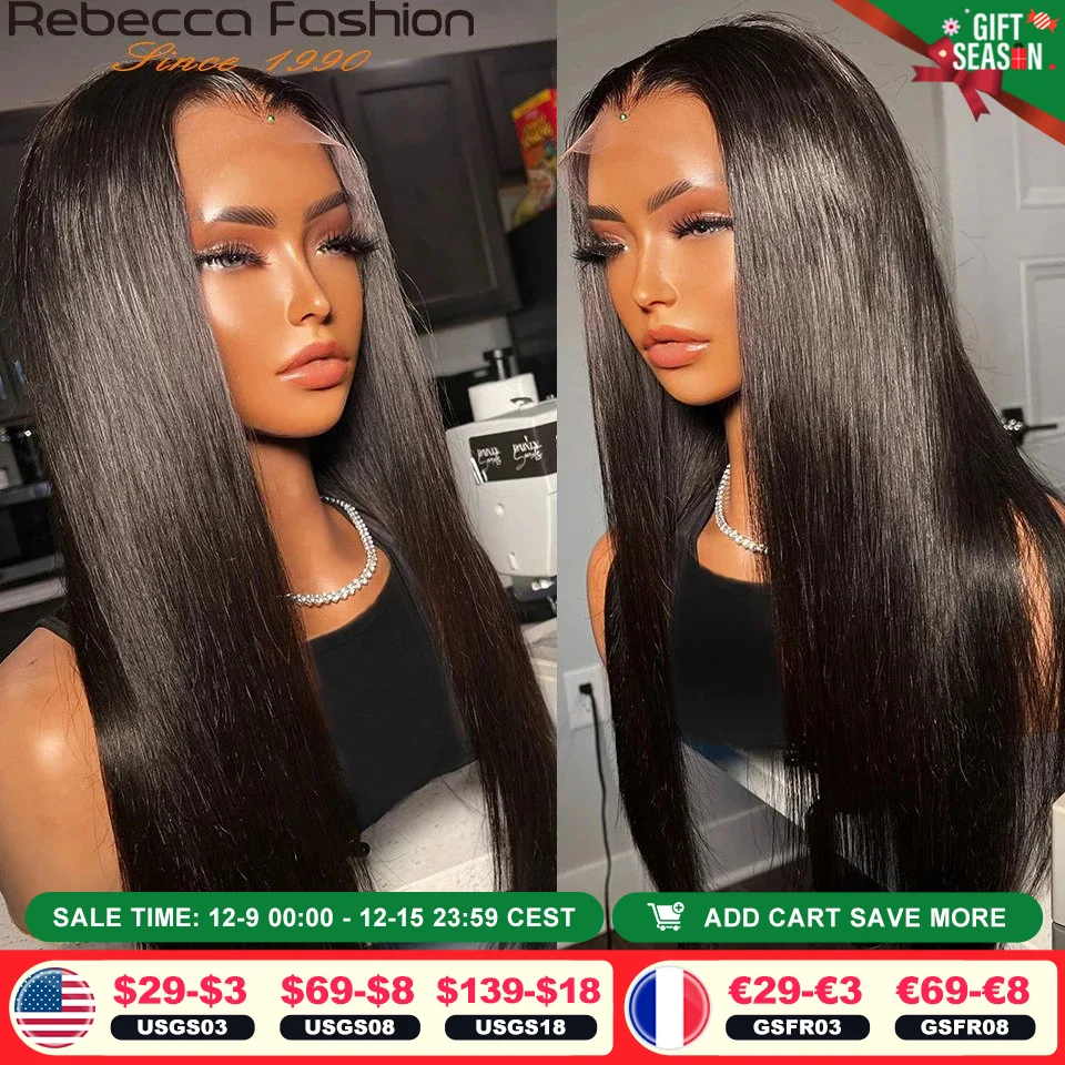 Short Bob Lace Front Human Hair Wigs 180% Density Brazilian Straight Transparent 13x5x2 Part Lace Wigs Human Hair Pre Plucked