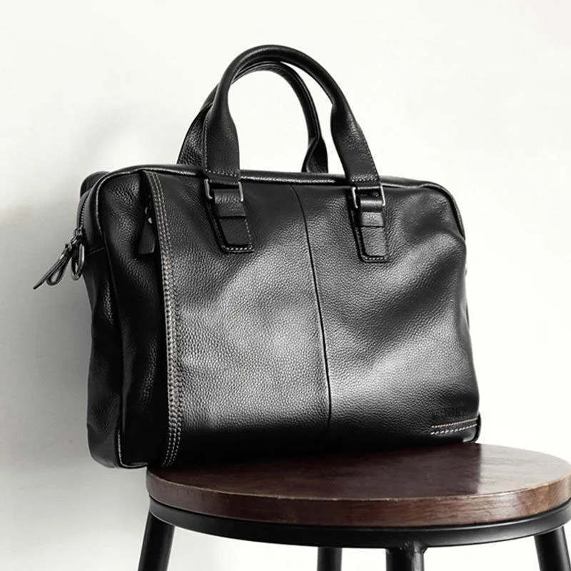 Borsa a tracolla da uomo d'affari in pelle bovina di alta qualità Borsa a tracolla in vera pelle al 100% per uomo Borsa a tracolla da pendolarismo
