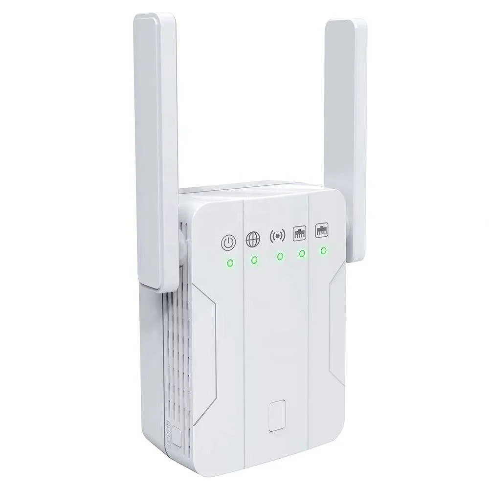Long Distance WiFi Booster Dual Band Wireless Network Repeater With 2 Antennas Wifi Range Extender 1200Mbps Wifi Repeater