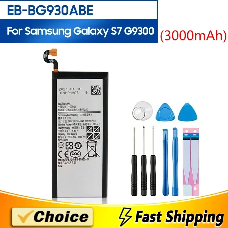 

EB-BG930ABE,EB-BG930ABA,Brand New Replacement Phone Batatery+Tool,For Samsung GALAXY S7 G9300 G930F G930A G930L G9308 3000mAh