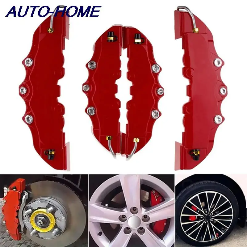 1 pair Universal Car Brake Caliper Cover Brake Caliper Car Wheel Brake Durable 3D Brake Calliper