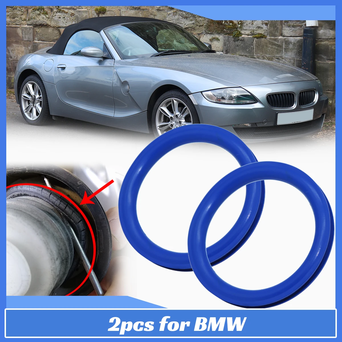 

2pc Gas Cap Fuel Seal for BMW E84/F48 E83/F25 E53/E70 E85/E86/E89 Tank Cover Neck Repair O-ring Rubber Gasket Washer V Shape Kit