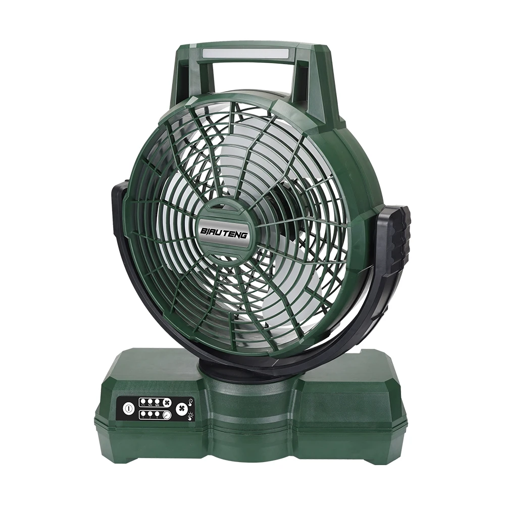 12-Inch Electric Swing Fan Light 2500mAh Lithium Battery Strong Wind For Car Outdoor Household RV Hotel Use (1-Year Warranty)