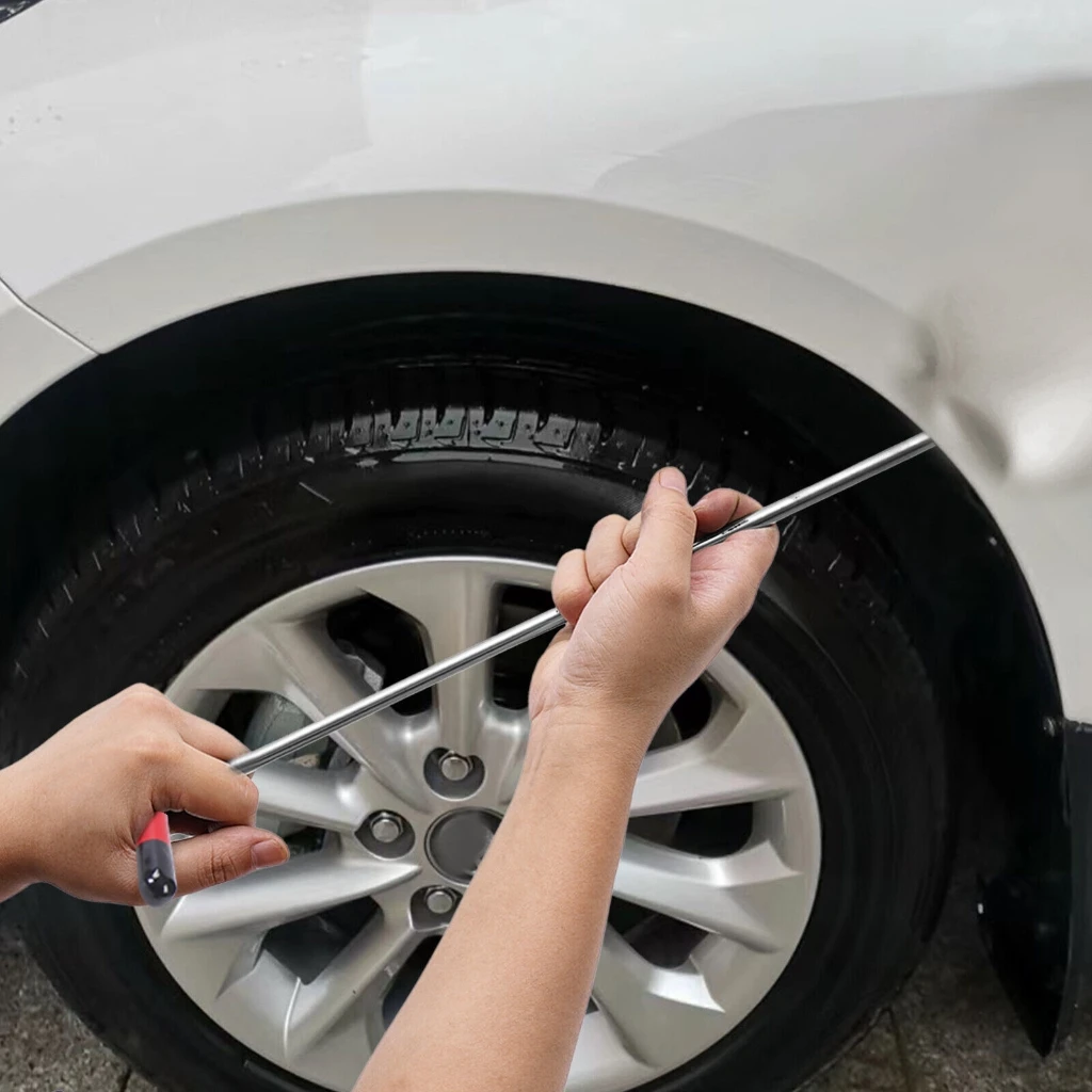 1 قطعة أداة خدمة قضيب إزالة خطاف تثبيت إصلاح دنت السيارة مصنوعة من سبائك الصلب القوية مناسبة للمرآب أو الاستخدام الخارجي #6