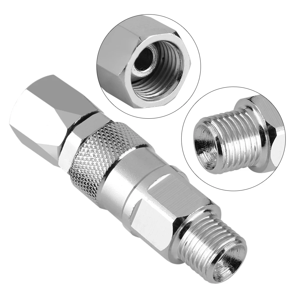 1/4 inch Stainless Steel Rotary Joint for Airless Paint Sprayer System 360 Degree Rotation with Stable Performance