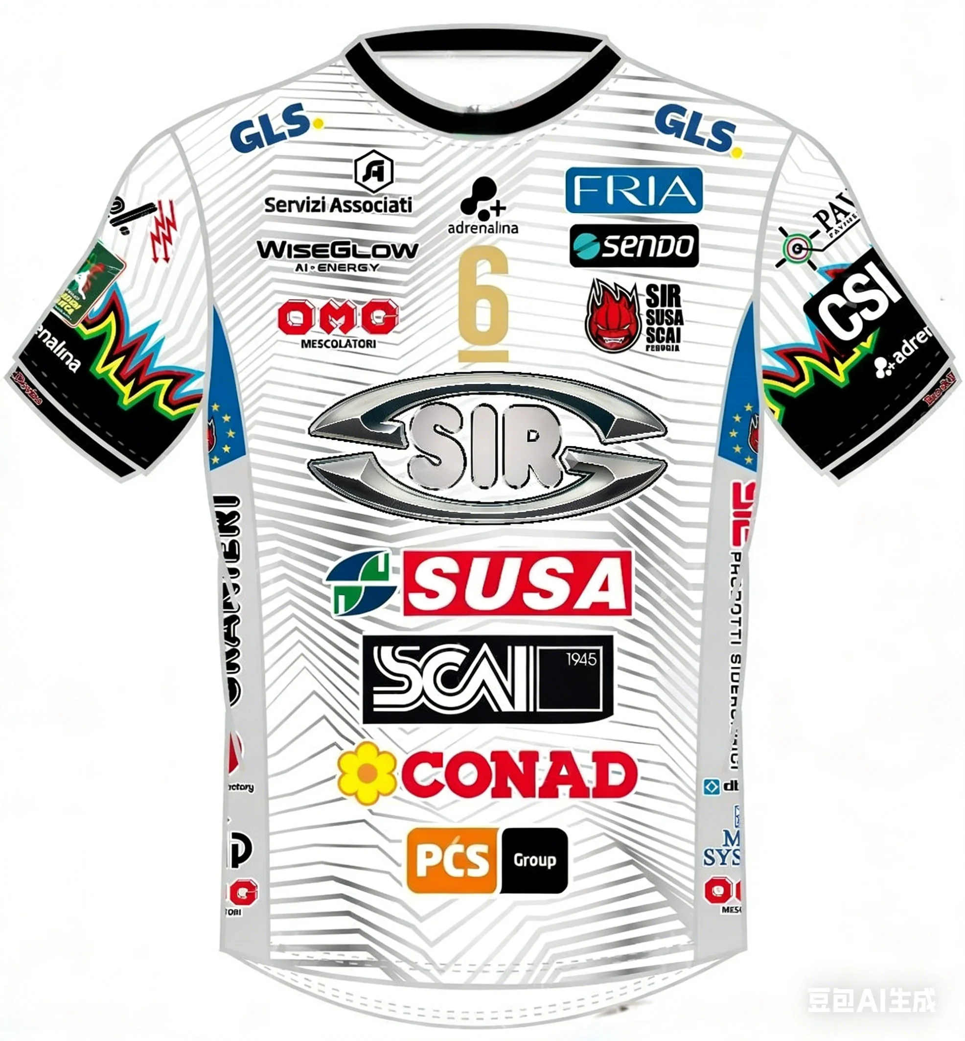 2026 New Mens Sir Susa Scai Perugia 14 Yuki Ishikawa Volleyball