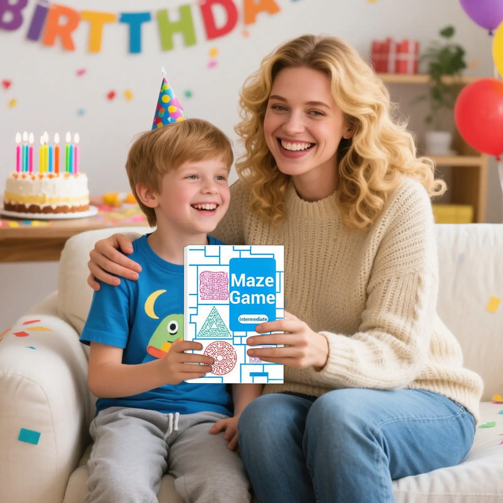 Kids Maze Book Maze Activity Book For Kids 4 Pieces Educational Sensory Learning Activity For Students Preschoolers Teens Girls