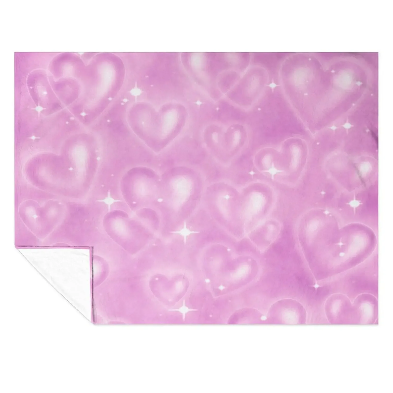 

PINK 90S HEART BACKDROP Throw Blanket Polar Softest Soft Big funny gift Blankets