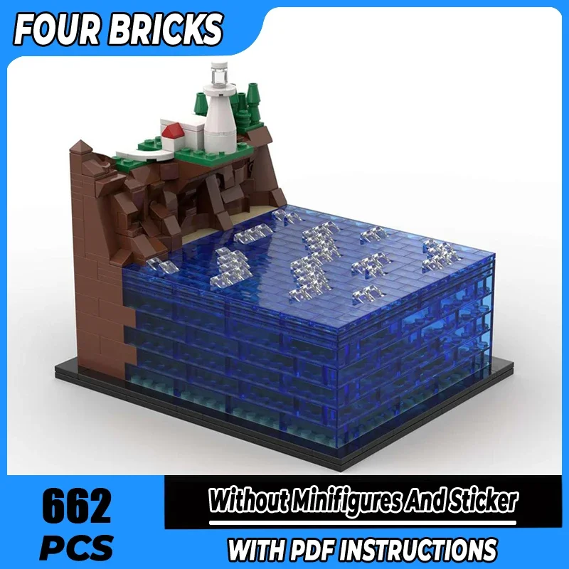 

Moc Building Block Daiku Maryu Gaiking-Omezaki Lighthouse Technology Модульная модель кирпича Подарки Рождественские игрушки Наборы для самостоятельного сборки