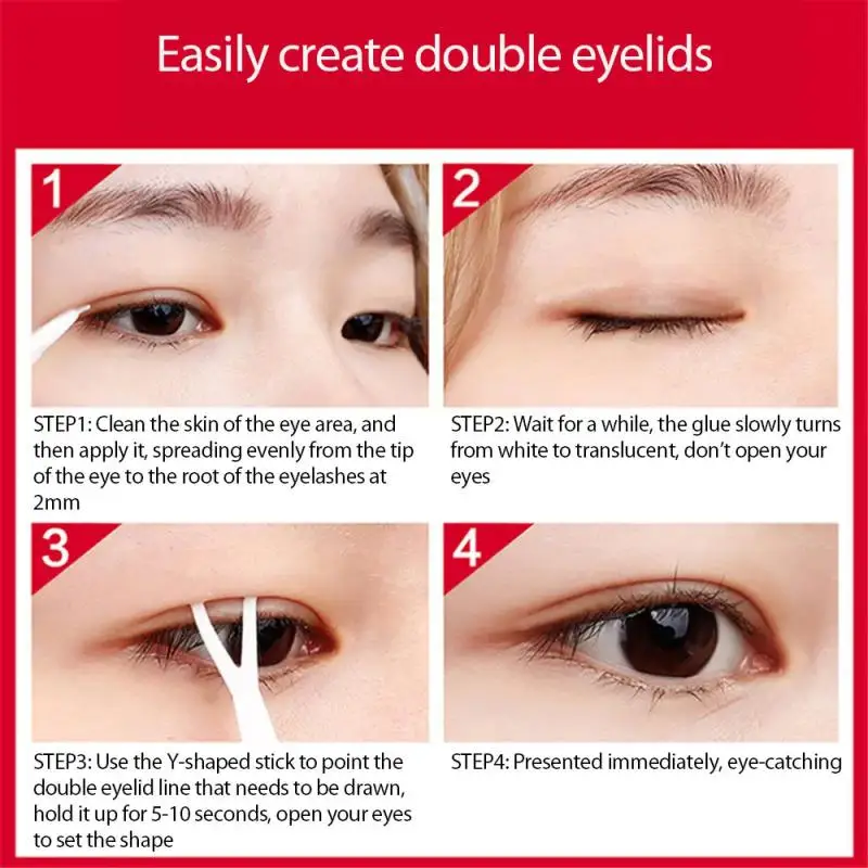 ขนตาปลอมกาวกันน้ํา Quick-Drying กาวขนตากาวแฟชั่นเครื่องมือแต่งหน้า Eye