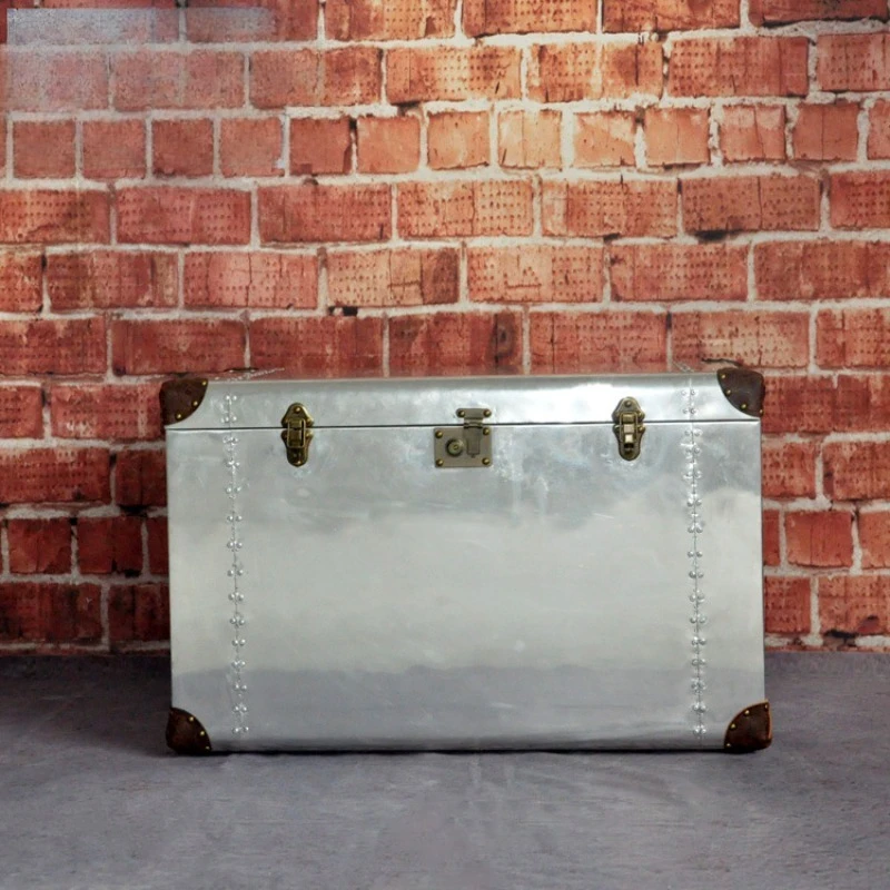 Industrial style aluminum leather rivets belong to the box cabinet bar cafe personalized storage cabinet