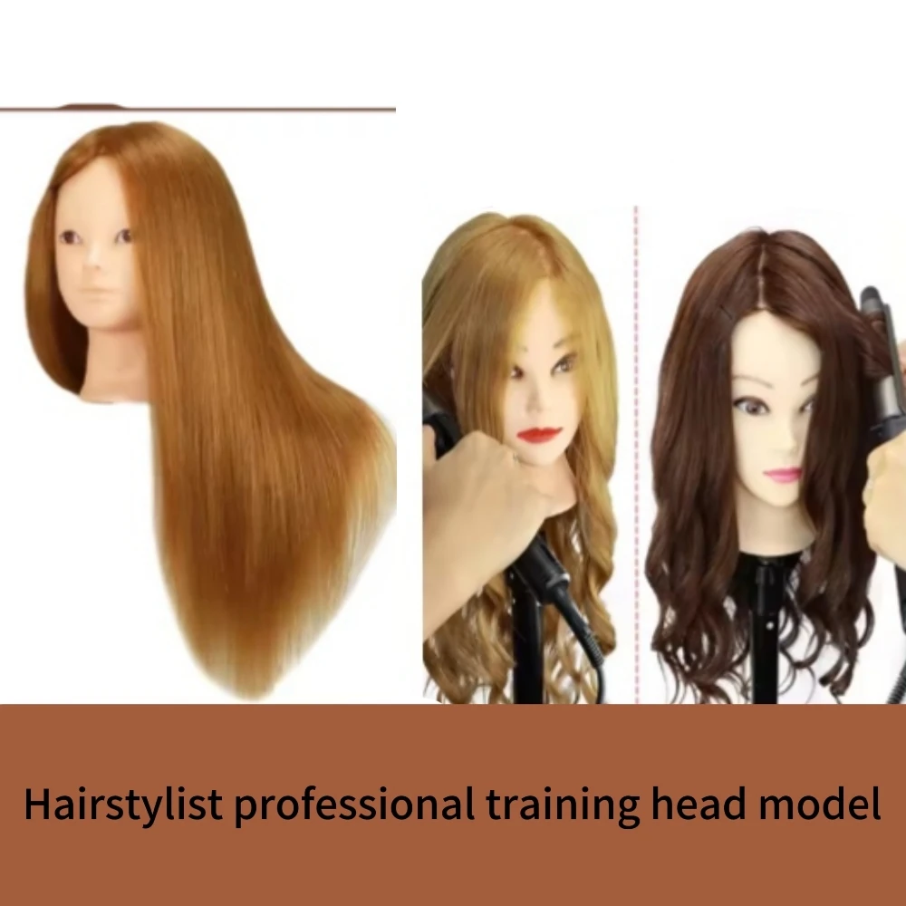 Mannequin Head With 50% Human Hair For Makeup Hairstyles Hairdressing Styling Training Head Professional Practice Doll HeadsCan