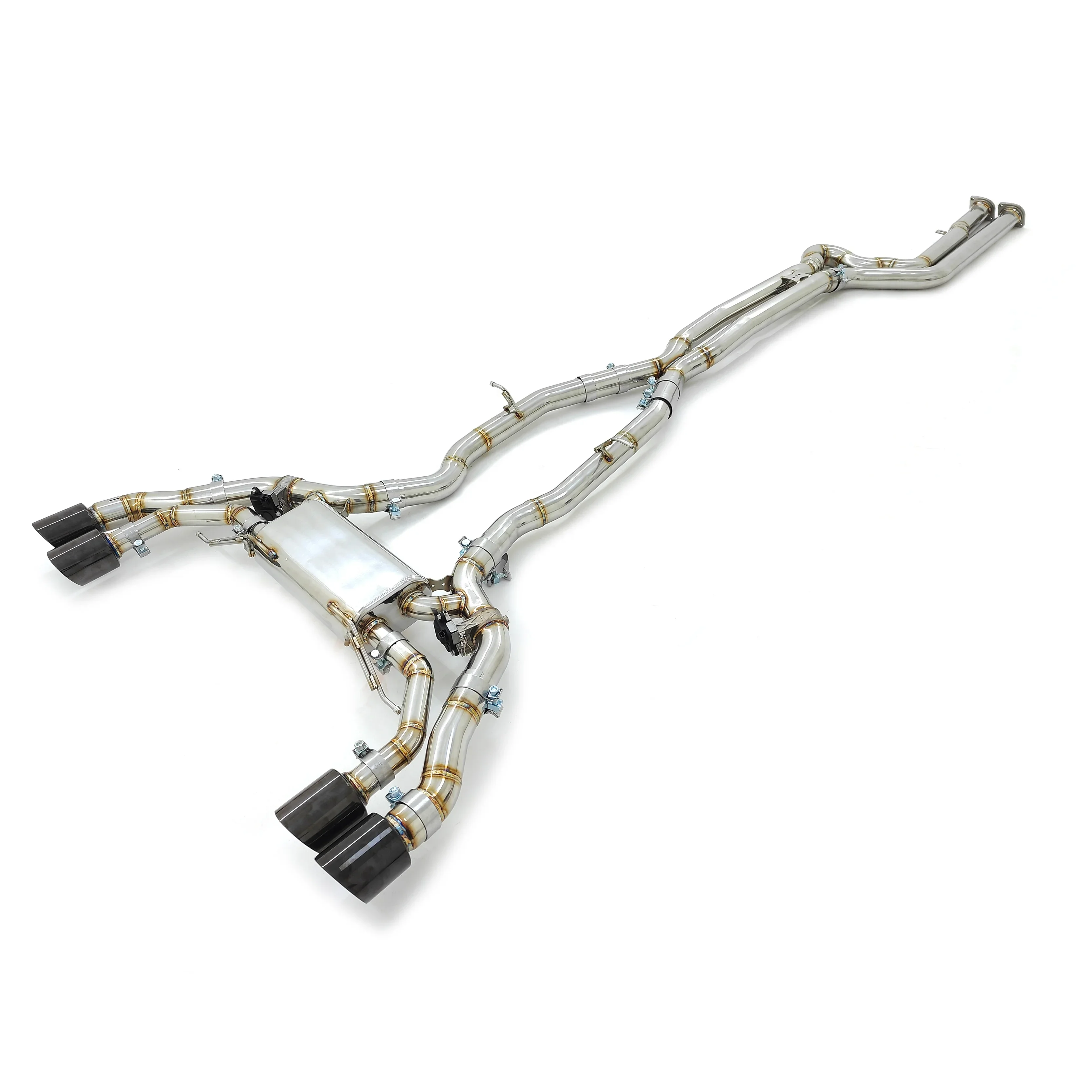 

Exhaust For BMW F97 X3M/F98 X4M S58 3.0T Equal Length Midpipe&axle Back Ss304 Valved Muffler Valvetronic Exhaust Catback