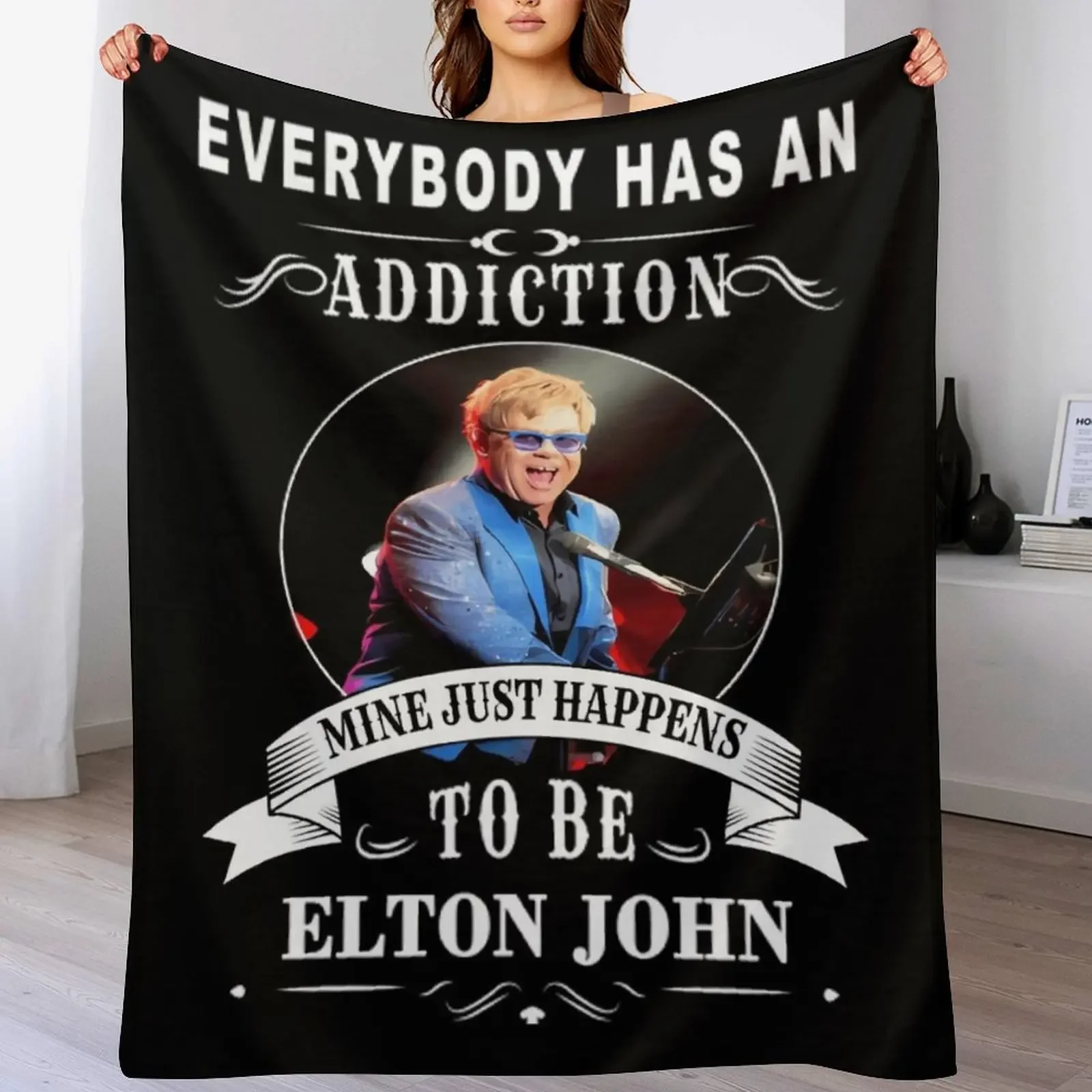 

Vintage Sir Elton Country Music - Retro Elton Rocket Man Throw Blanket Sofa Sofa Throw Luxury St Tourist Blankets