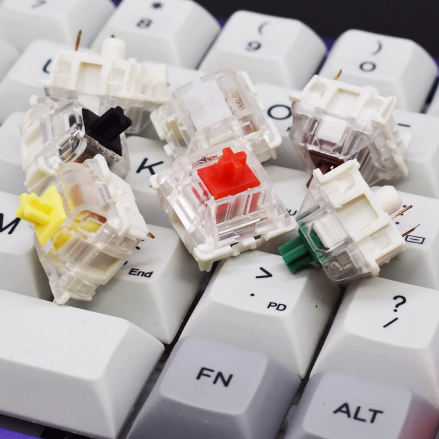 Gateron Switches Mechanical Keyboard KS-9 3 Pin Red Brown Blue Green White RGB Silent Clicky Linear Tactile Compatible Cherry MX view 2