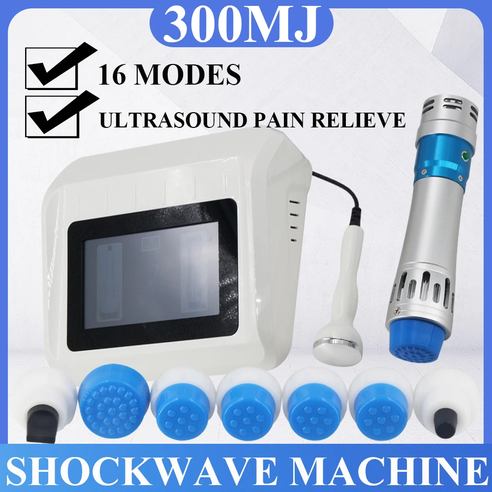 300MJ Shockwave Therapy Machine Physiotherapy Ultrasound Massager Effective New ED Treatment Relief Muscle Body Pain Massager