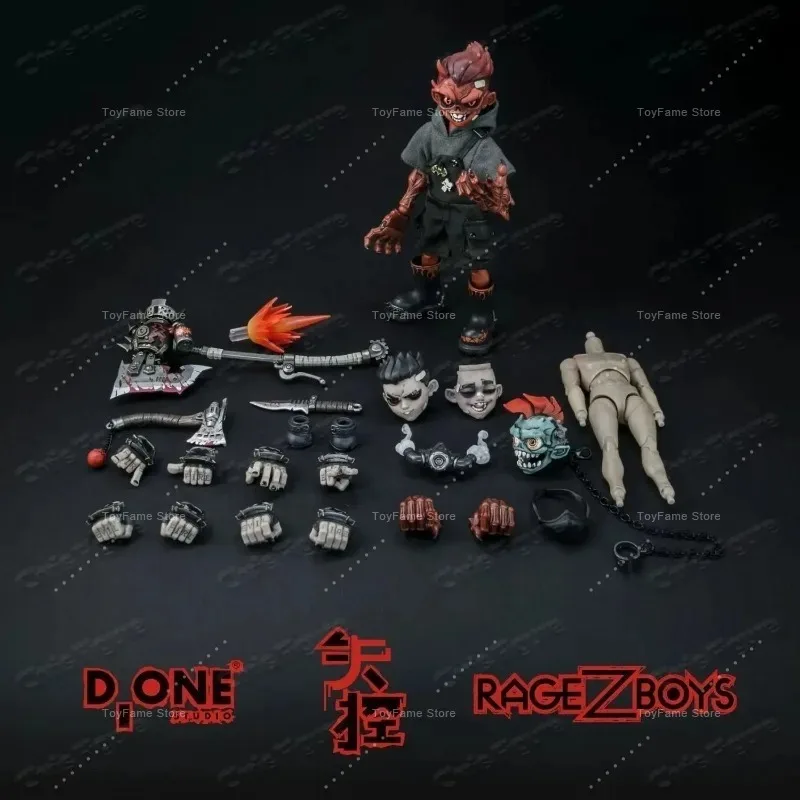 

In Stock D_one Studio Rage-Zboys Series Yazai Yazai 1/12 Scale Collectible Movable Doll Adult Toy Model Collection Gift