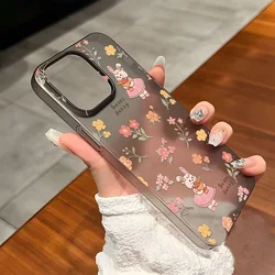Cartoon Case For iPhone 16 Pro Max Cover iPhone 16 Plus 11 12 14 13 15 Pro Max 12 Mini Shockproof Matte Transparent Cases Funda