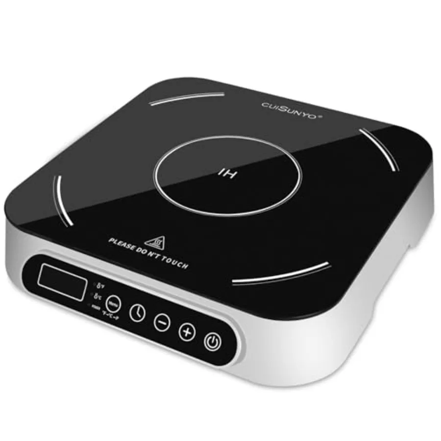 

1800W Portable Induction Countertop Cooktop with 10 Power Levels 140-465F Timer Settings Digital Sensor for Magnetic Cookware B