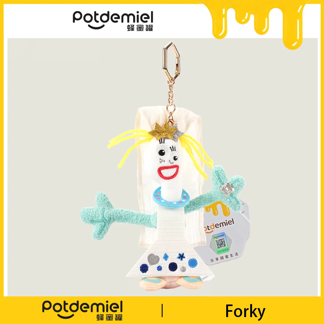 Potdemiel Disney Toy Story Forky Colgante de Peluche, Muñeco de Peluche, Adorno para Mochila, Llavero, Adorno para Bolso, Regalo para Fans, Niños y Adultos