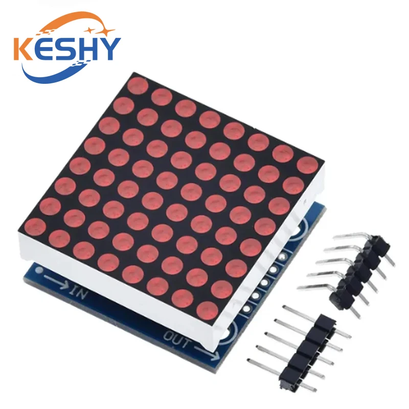 MAX7219 moduł matrycy punktowej moduł mikrokontrolera moduł wyświetlacza gotowe towary, mogą być razem do programowania arduino — zdjęcie produktu 4