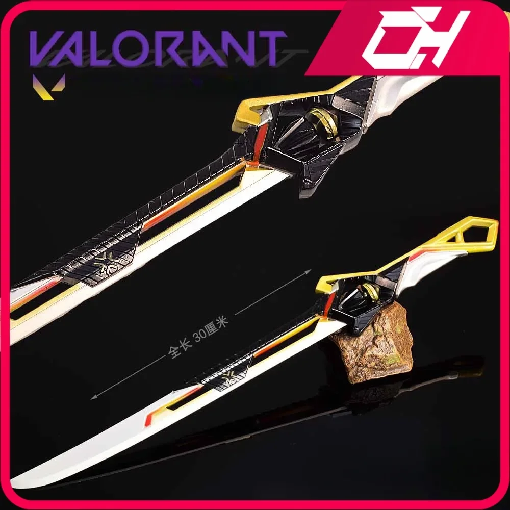 30cm Valorant Champions 2024 Blade Agents Weapon Game Peripheral Metal Melee Sword Model Keychains Crafts Gifts Toys for Boys