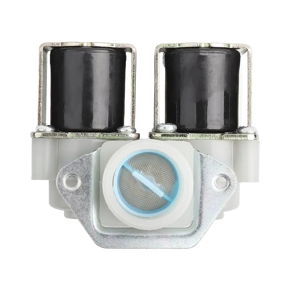 

12V Dual Head Electric Water Inlet Solenoid Valve for washing Machine DN20 G3/4 Closed 0 40°C