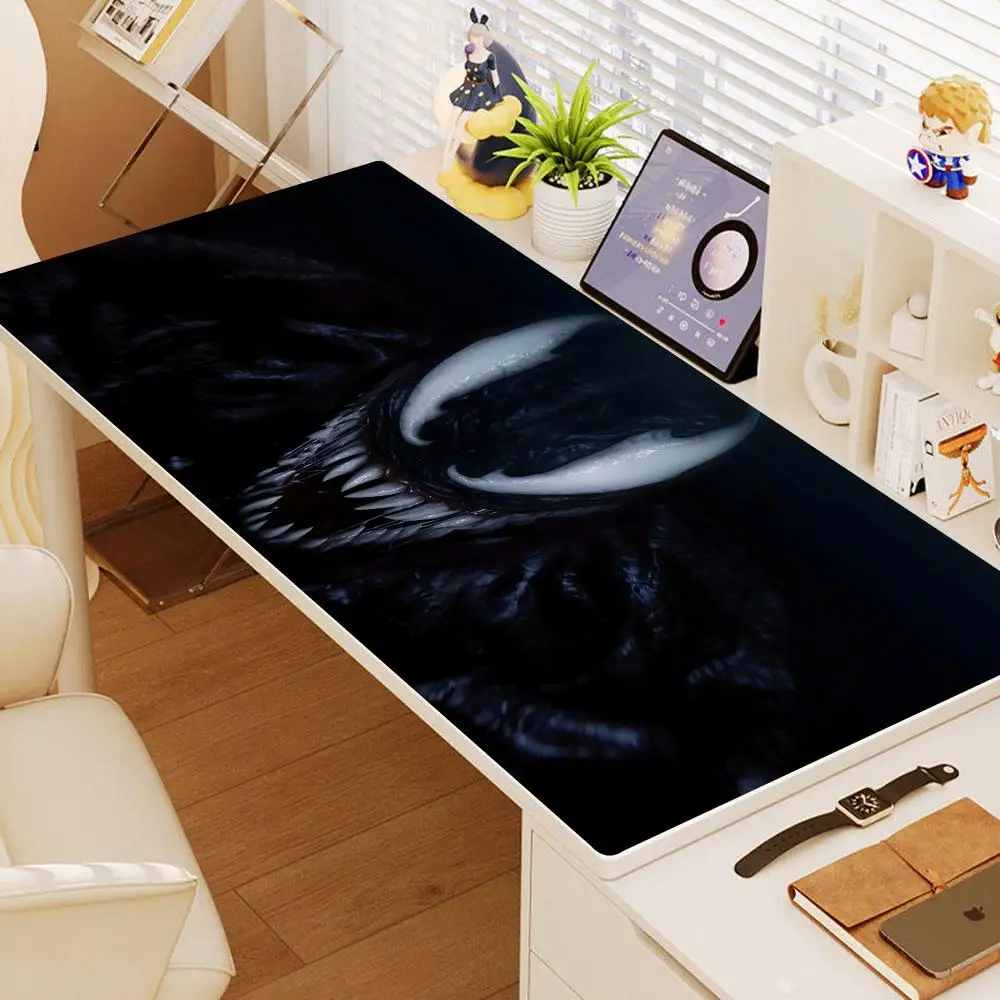 M-Marvel V-Venom Mouse Pad 600x300mm Mouse Mat Office Natural Rubber Carpet Desktop Mouse Pad Mousepad Gamer Home Custom HD Prin