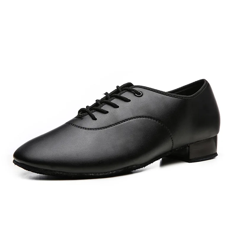 Discount New High Quality White Black PU Leather Men\'s Ballroom Dance Shoes/ Salsa Tango Dance Shoes/ Latin Dance Shoes Men