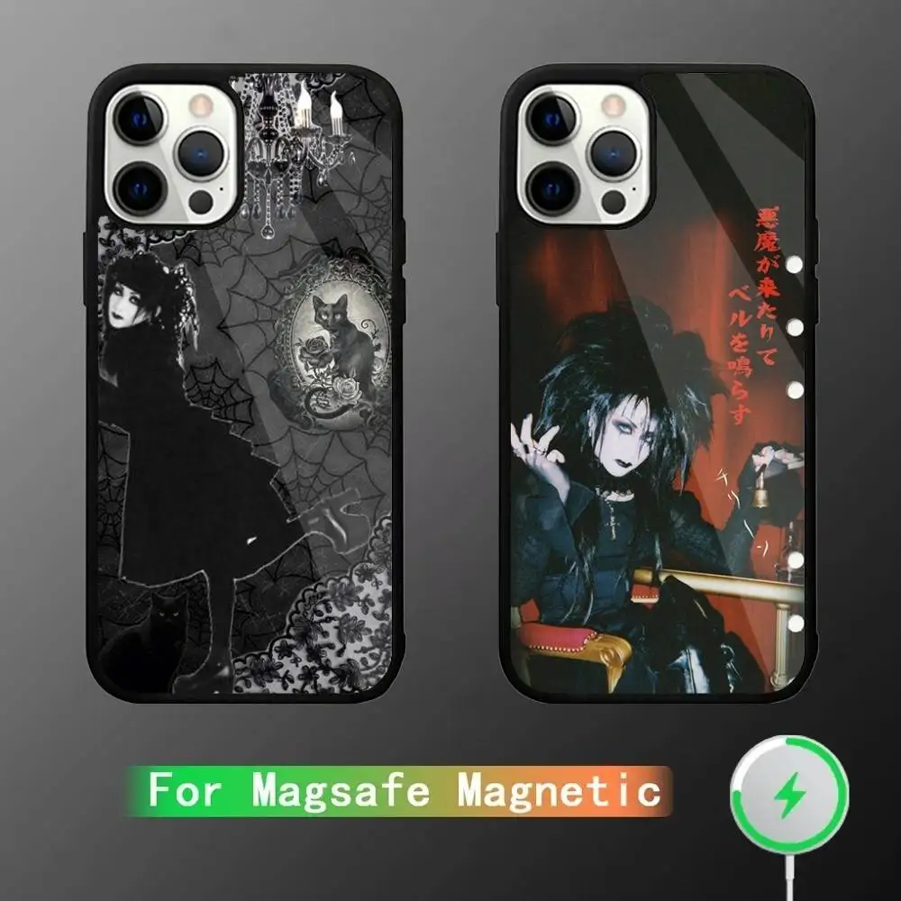 

Malice Mizer Rock Phone Case For iPhone 16,15,14,13,12,11,Pro,Max,Plus,Mini,SE New Magsafe Magnetic Wireless Charging