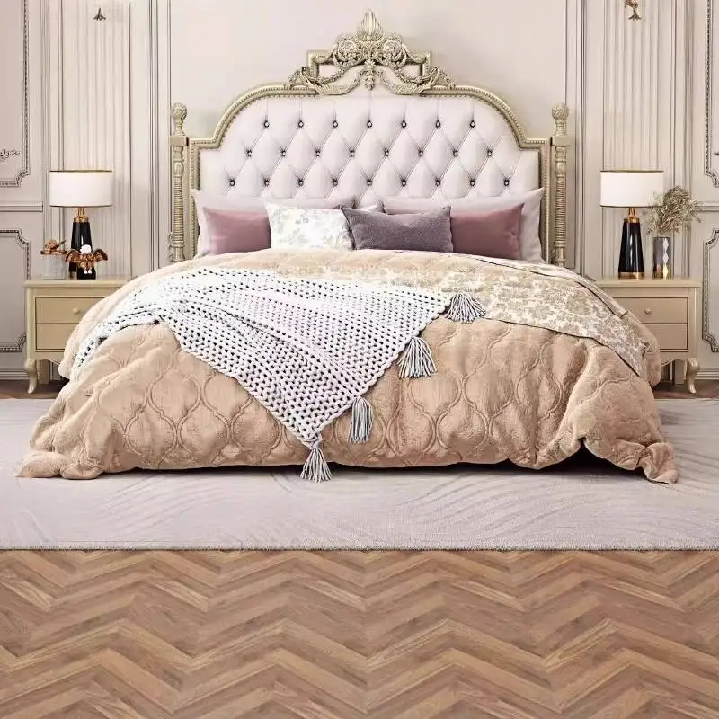 

Elegant Decor Large Double Bed Decoration Girls Single Queen Double Bed Bedroom Loft Modern Camas De Dormitorio Furniture Home