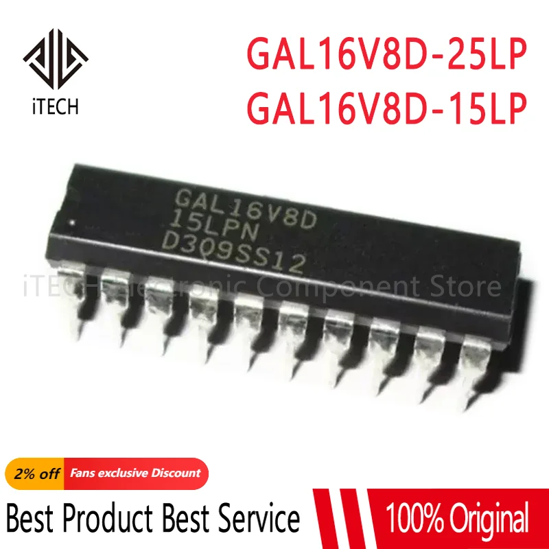 5pcs GAL16V8D GAL16V8D-25LP GAL16V8 DIP-20 GAL16V8D-15LP