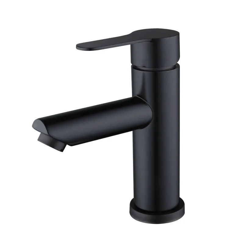 Bathroom Faucet Tap Black 304 Stainless Steel Sink Faucet Basin Hot and Cold Mixer Water Bathroom Accessories Supplies