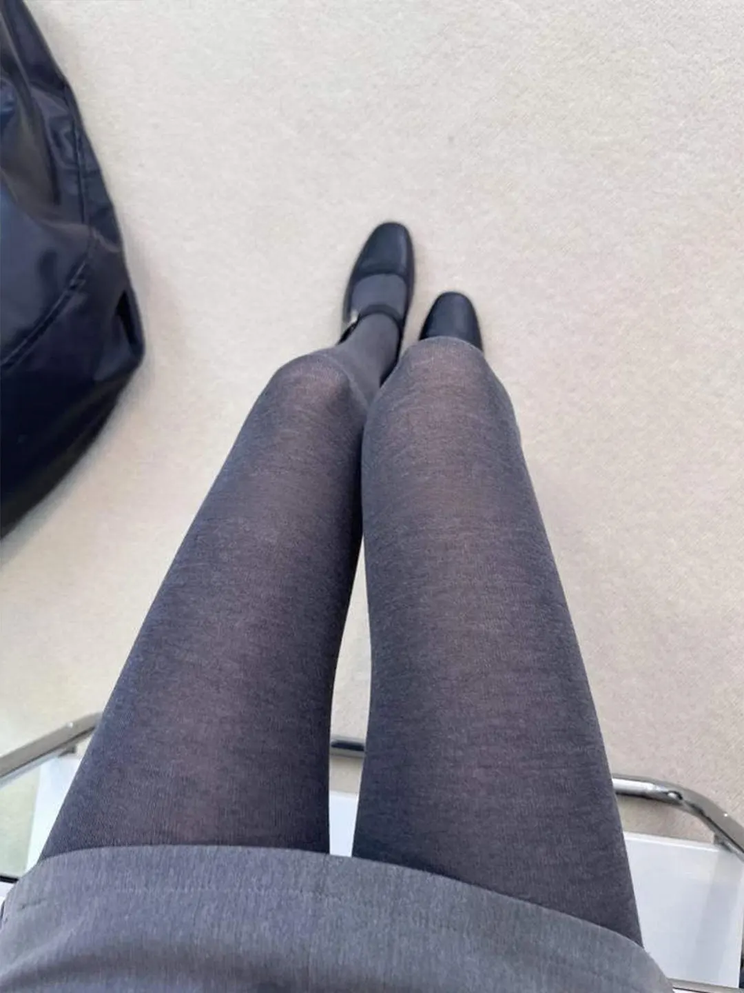 Ultra-Thin Knitted Leggings Women's Autumn Stockings Anti-Catch Thread Long Pants Base Layer  Style Fashionable See-Th...