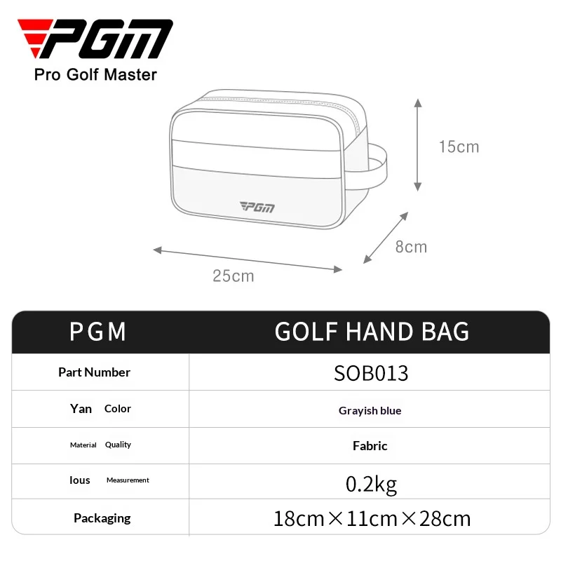 PGM Golf Clutch, Men's Clutch, Large-capacity Carry-on Bag, Waterproof Wallet Storage Bag, Clutch Bag.