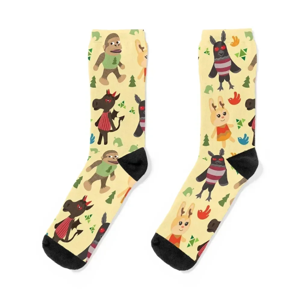 

Cryptid Crossing Socks man gifts hiphop snow Male Socks Women's