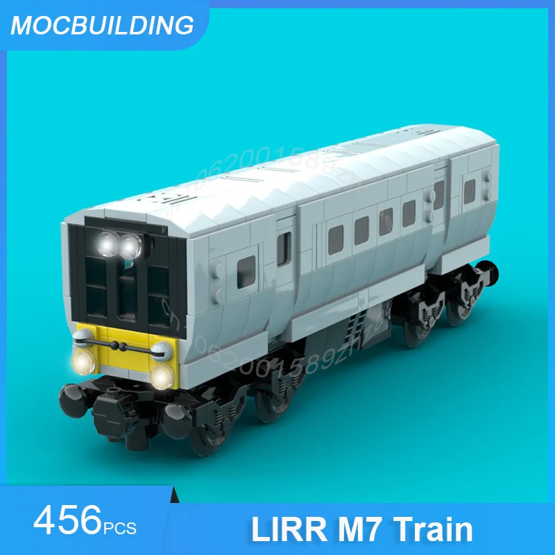 

MOC Building Blocks Long Island Railroad LIRR M7 Train Model DIY Assemble Bricks Transportation Collection Xmas Toy Gifts 456PCS