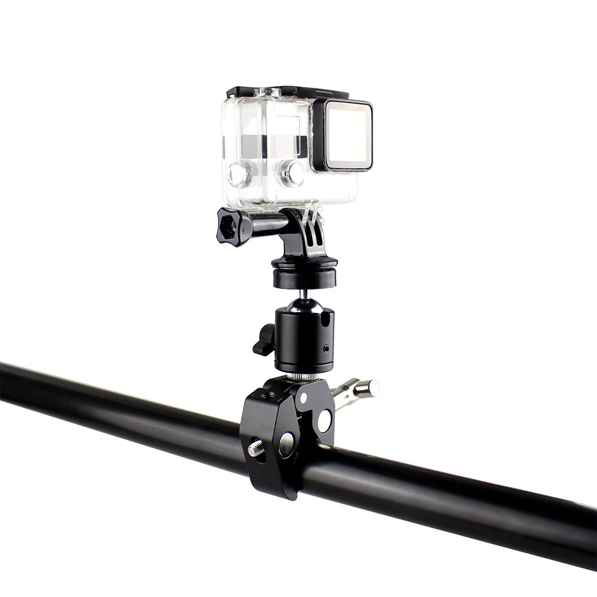 

Multi Functional Head Clamp Adapter To 1/4 1/4 Tripod Screw Durable Hot Shoe Mount Hot Shoe Camera MountBracket