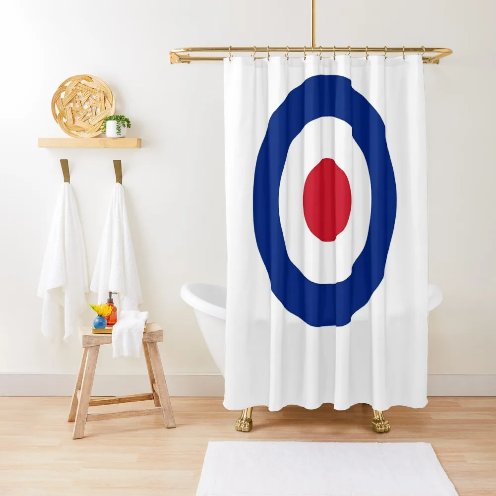 

Mod - Roundel - Bullseye Archery Target T-Shirt Shower Curtain Bathroom And Shower Products Anti-Mold Waterproof Shower Curtain