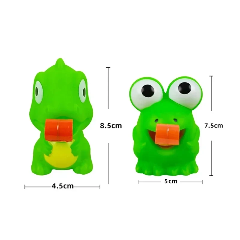 Novelty Frog Dinosaur Tongue Out Squeeze Toys Funny Sensory Fidget Stress Relief Toys for Office Home Teens Adults Cat Fun Gifts