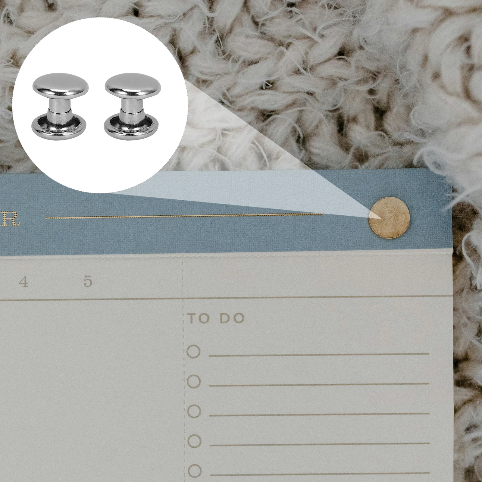 

100 Pcs Binder Accessories Metal Studs Rivet Rivets Bookbinding Photo Album Scrapbook