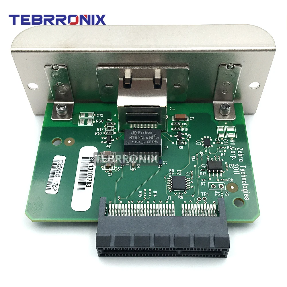 P 1037974 -001 Przewodowy wewnętrzny procesor sieciowy Ca-rd dla Zebra ZT210 ZT220 ZT230 ZT200 Seria Drukarka termiczna Serwer Drukuj Port Ethernet