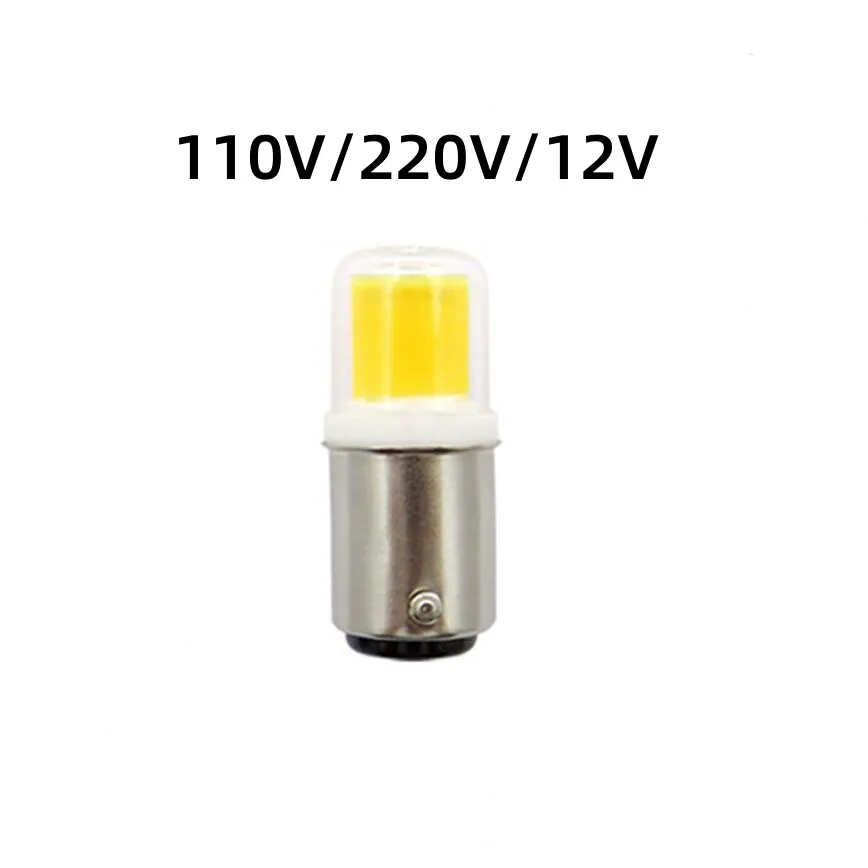 DIMMABLE BA15D LED Light Bulb 5W AC12V 110V 220V COB 1511 LED Lamp  for Chandelier Sewing Machine