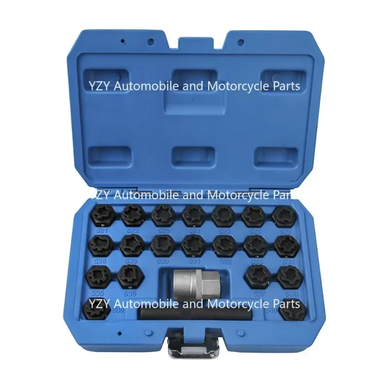 

22 Piece For Volkswagen Anti-theft Screw Socket, Disassembly And Assembly Of Tire Nut Head Wrench